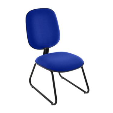 Imagem de Cadeira para Igrejas Evangélicas Diretor Trapézio para Escritório Linha Uno Azul