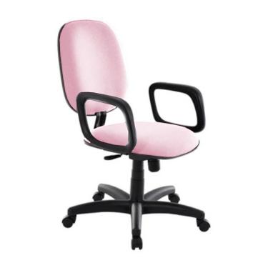 Imagem de Cadeira Diretor para Escritório com Braços Linha Uno Rosa