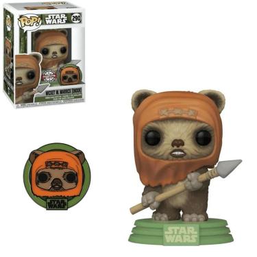 Imagem de Funko Pop Star Wars 290 Wicket W Warrick Endor w/ Pin