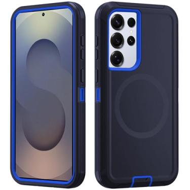 Imagem de Asuwish Capa de celular para Samsung Galaxy S25 Ultra 5G com protetor de tela capa magnética híbrida à prova de choque protetora resistente acessórios S25Ultra 25S S 25 25Ultra 6.9 2025 feminino