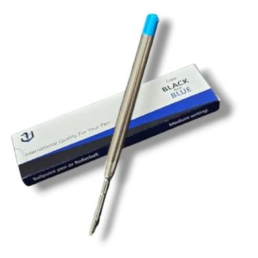 Imagem de 10 Cargas Refil Azul de Reposição de Tinta para Caneta Compatível com Parker Crown Ca14007a Quink Flow