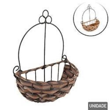 Imagem de Vaso Decorativo Plástico 29cm Meia LUA Color - Tudo em Caixa