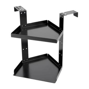 Imagem de SiaBiced Prateleira de Canto para Divisória de Escritório com Ganchos. Prática E Versátil. Altura Ajustável para Pequenos Objetos de Decoração, Vasos de Planta, S