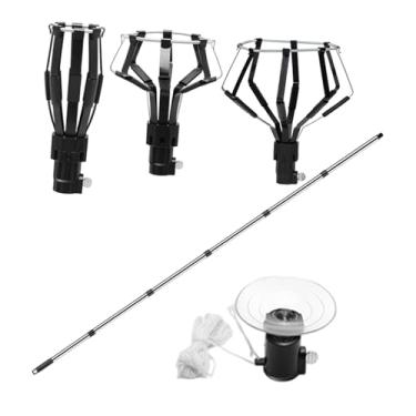 Imagem de Generic Trocador de Lâmpadas de Longo Alcance, Fácil de Usar e Montar, Ferramenta Versátil para Remoção de Lâmpadas, Ideal para Casa e Escritório, Poste de 6 Seções