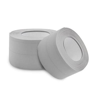 Imagem de Fita de Vedação Adesiva para Portas e Janelas, PVC, 3 Metros x 3,5cm, Proteção Contra Poeira e Insetos, Instalação Fácil, Cor Cinza