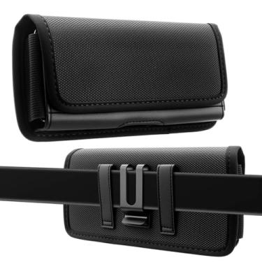 Imagem de Capa para cinto para iPhone 17 16 15 14 Pro Max & Plus com clipe para cinto com compartimento para cartão para Samsung Galaxy A15 5G A56 A55 A54 A53 S25 S24 S23 S22+ S21 FE S20 FE (preto, GG (6,7