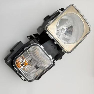 Imagem de Royal Sun Conjunto de faróis do lado esquerdo do motorista (W/lâmpada de estacionamento e seta) compatível com Hummer 2007-2010 H3 H3T número de peça 24300004,15816668