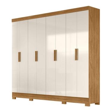 Imagem de Guarda Roupa Grande de Casal 236x212cm Diplomata Moval Freijó Off White