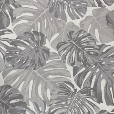 Imagem de Papel De Parede Santorini Folhagem Branco Sn44