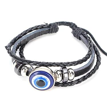 Imagem de GLOGLOW Pulseira de Mau Olhado Com Nós Artesanais, Tornozeleira Com Corda de Proteção da Sorte, Pulseiras Ajustáveis ​​para Mulheres, Homens e Adolescentes