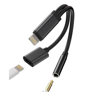Imagem de Adaptador Lightning para conector de 3,5 mm (2 em 1) carregador de fones de ouvido acessórios para Apple para iPhone 14 13 12 11 Pro MAX para iPad Air auxiliar carro dongle cabo fone de ouvido