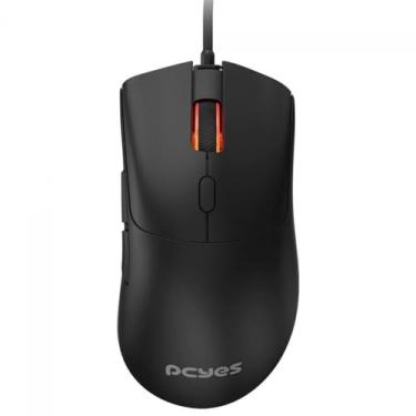 Imagem de MOUSE GAMER PCYES HYDRUS BLACK VULCAN - 12400 DPI - RGB - 6 BOTÕES - PMGHBV