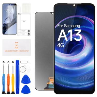 Imagem de Para Samsung Galaxy A13 4G Display LCD para Galaxy A13 4G Substituição de tela SM-A135F SM-A135M SM-A135U Vidro digitalizador de tela sensível ao toque Montagem completa com ferramentas de reparo (não