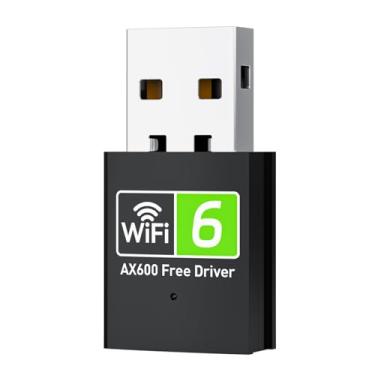 Imagem de CY-SUZON Adaptador USB WiFi para desktop, AX600 USB WiFi 6 adaptador com banda dupla de 5GHz/2,4 GHz, driver Bulit--in para Windows 10/11 (AX600-MINI)