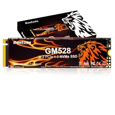 Imagem de Bestoss GM528 M.2 SSD NVMe PCIe 2280 Disco rígido interno de estado sólido, até 5000 MB/s, cache NAND SLC 3D, SSD para armazenamento de PC para jogos, laptop empresarial, entretenimento doméstico