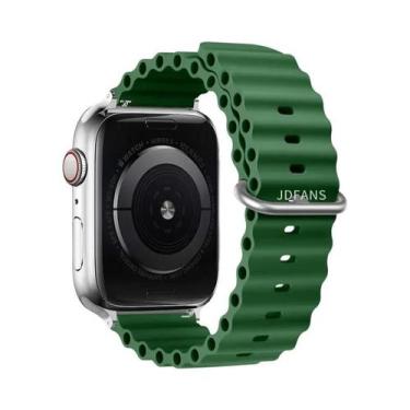 Imagem de Pulseira De Silicone Ocean Band Para Apple Watch Ultra Série 10 9 8 7 