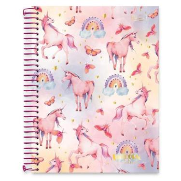Imagem de Caderno UnicOrnio 10 MatErias 160 Folhas Cadersil