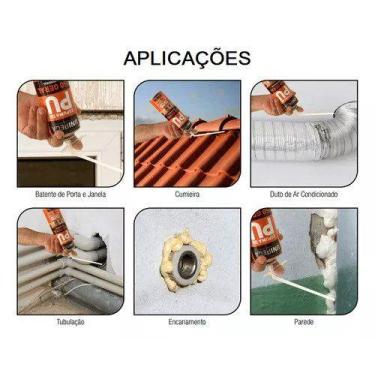 Imagem de Espuma Expansiva 340G Unipega, Laranja