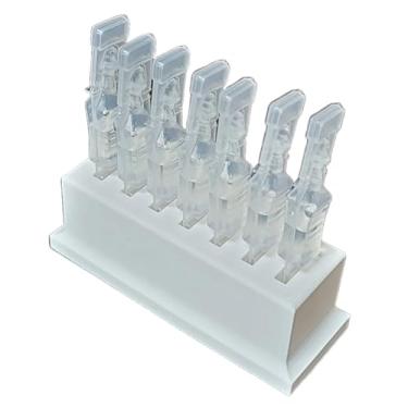 Imagem de Znet3D Suporte de frasco de colírio para colírios descartáveis de uso único e armazenamento, comporta 7 frascos descartáveis de uso único (branco)
