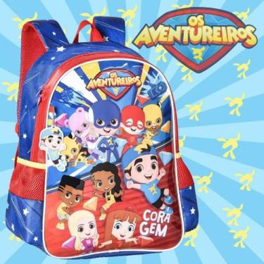 Imagem de Mochila Escolar Lucas Neto E Os Aventureiros Costas Clio Reforçada
