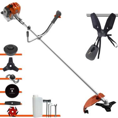 Imagem de Roçadeira Lateral Tekna RL520ACN-TK 2T 52cc 9.000rpm 2HP Com Carretel e Faca 3 Pontas + Faca 2 Pontas + Faca 6 Pontas + Faca 80 Dentes + Trimmer