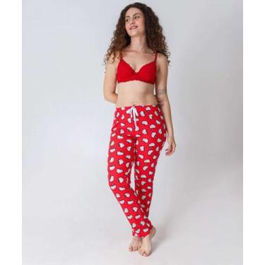 Imagem de Calça Pijama Feminino Avulso Hello Kitty Vermelho-72052 - SANRIO, Verm