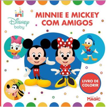 Imagem de Livro - Minnie e Mickey com seus amigos - Para colorir