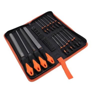 Imagem de Hyuduo Conjunto de Arquivos Kit de Ferramentas de Arquivo de Agulha de Aço Carbono de 17 Peças Com Estojo de Transporte para Projetos de Metal, Madeira e Plástico Manuais Duráveis ​​para Marcenaria,