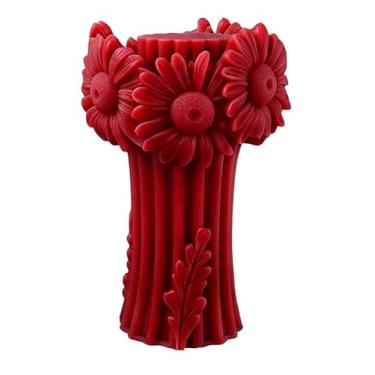 Imagem de Moldes cilíndricos de flor molde de vela espiral ondulado de silicone - moldes de fundição de resina de silicone para velas, resina e sabonete, suprimentos de artesanato
