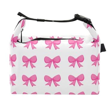 Imagem de STAYTOP Linda lancheira de gravata borboleta com fivela de alça, lancheira isolada para meninos e meninas, lancheira térmica para trabalho escolar