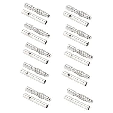 Imagem de Hyuduo Conector Banana Plugue de Cobre Vermelho Banhado a Ouro de 2,5 Mm, Conector de Motor Feminino Masculino de Alto Desempenho para Circuito de Bateria ESC Em Helicópteros RC