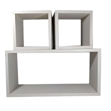 Imagem de Prateleiras 15mm branco MDF nicho mesa para quarto, sala de estar, banheiro