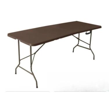 Imagem de Mesa Dobrável Vira Maleta Com Alça Portátil(Marrom)