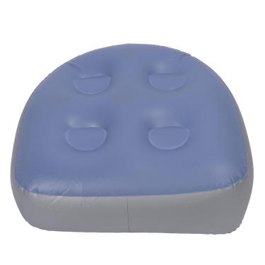 Imagem de Ymiko Almofada de Banho Inflável Com Capa de Malha, Encosto Resistente à água para Banheiras, Spas e Piscinas Almofada Confortável para Banheira de Imersão para Relaxamento (Azul)