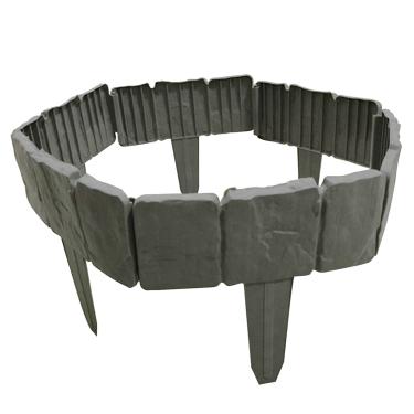 Imagem de Borda Decorativa de Plástico para Cerca Jardim Proteção Guardião Reciclável Decoração Pátio Gramado e