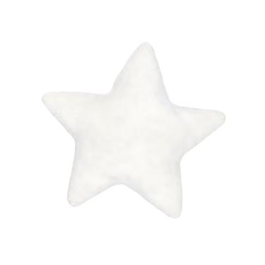 Imagem de Almofada Decorativa Estrela Sherpa Soft Branca 48x48cm Tecido Macio Antialérgico Decoração Infantil e Bebê