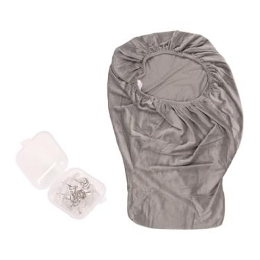 Imagem de Ainoli capa de cadeira elegante casual macio respirável estiramento sala de jantar capa de cadeira para sala de jantar cozinha hotel cinza