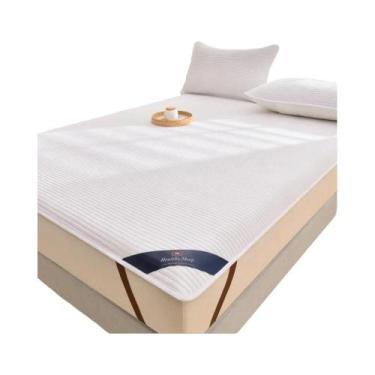 Imagem de Protetor De Colchão Impermeável E Respirável Com Listras, Capa Macia P
