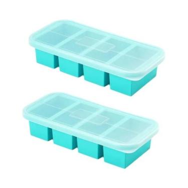 Imagem de Forma De Silicone Para Congelador Com Tampa, Caixa De Armazenamento De