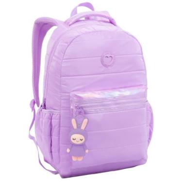 Imagem de Mochila de Costas Juvenil Estampa Colorida para Material Escolar Femin