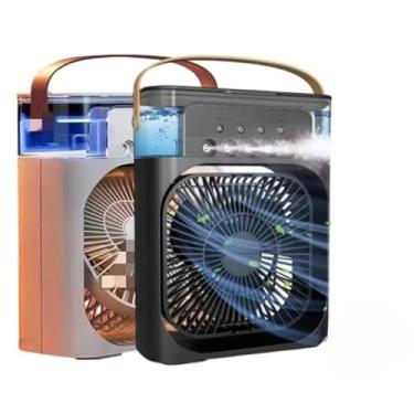 Imagem de Ventilador RecarregáVel PortáTil Com Ar Condicionado, Humidificador E Luz Led(FS-5K-Aleatória)
