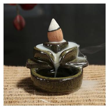 Imagem de porta-vara de incenso Buda, Parte Cachoeira, Suporte Criativo, Mini Refluxo, Queimador de Casa Chá, Cone, Cerâmica, Decoração, Escritório, Incenso(Mini 4)