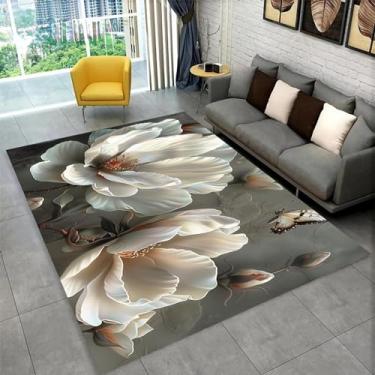 Imagem de Tapete de área de borboleta, tapete de área de flores de borboleta moderno para sala de estar quarto decoração de casa de banho tapetes de chão 80 x 120 cm