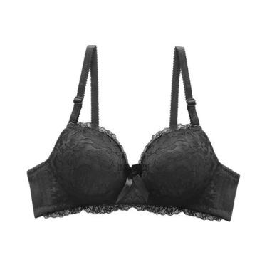 Imagem de Sutiã Feminino Sexy De Renda Com Argolas De Aço Push up Confortável E 