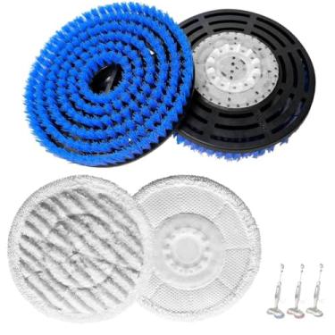 Imagem de HUIAWAY Cabeça de escova de substituição para esfregão a vapor para esfregão a vapor Shark S7000/S7001/S8201 Series - Cabeças de escova de atualização com cerdas de nylon, pisos de madeira e azulejo