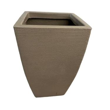 Imagem de Vaso de Planta em Polietileno decorativo Quadrado bojo vaso grande (Bege)
