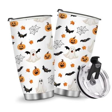 Imagem de Copos isolados presentes para mulheres, homens, meninas, meninos, mãe, esposa, marido, pai, amigos, presentes de Halloween, garrafas de água 590 ml