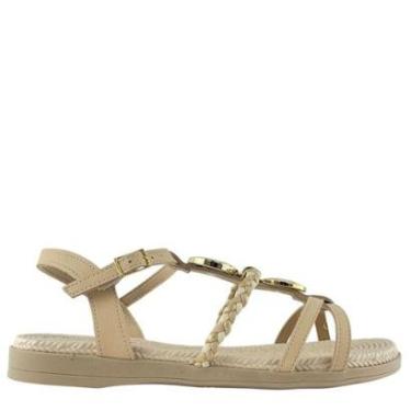 Imagem de Sandália Piccadilly Feminina Rasteira Ajustável por Fivela 513040-Feminino