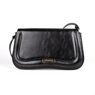 Imagem de Bolsa Tiracolo Feminina Domidona Média Retrô Chic Alça Ajustável-Feminino