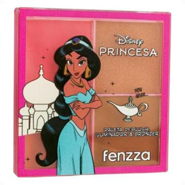 Imagem de Paleta De Blush, Iluminador E Bronzer Fenzza Disney Princesa A Whole N